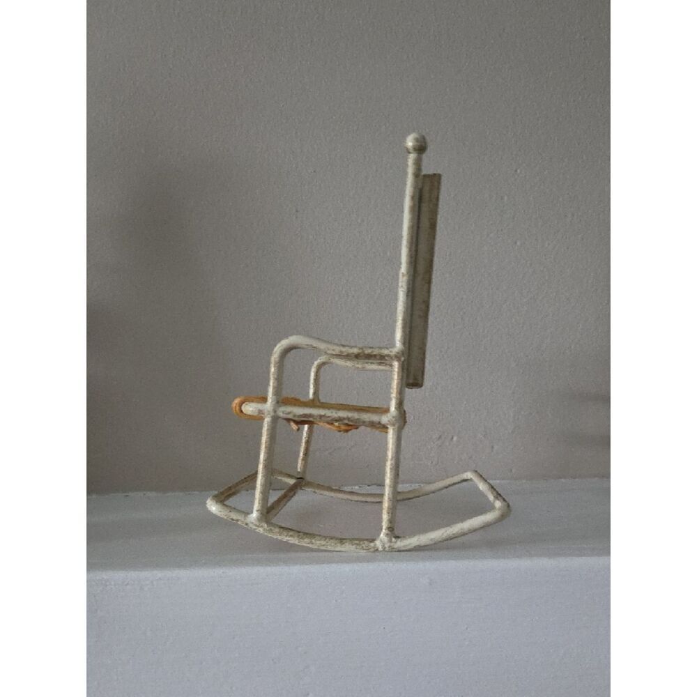 Vintage Double Photo Frame In Shape Of A Rocking Chair - Picture 4 of 6